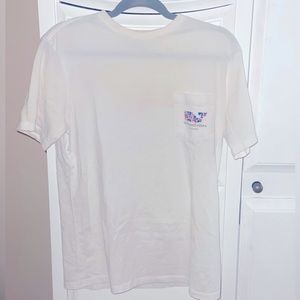 Vineyard Vines Small Red White and Blue Whale Tshirt